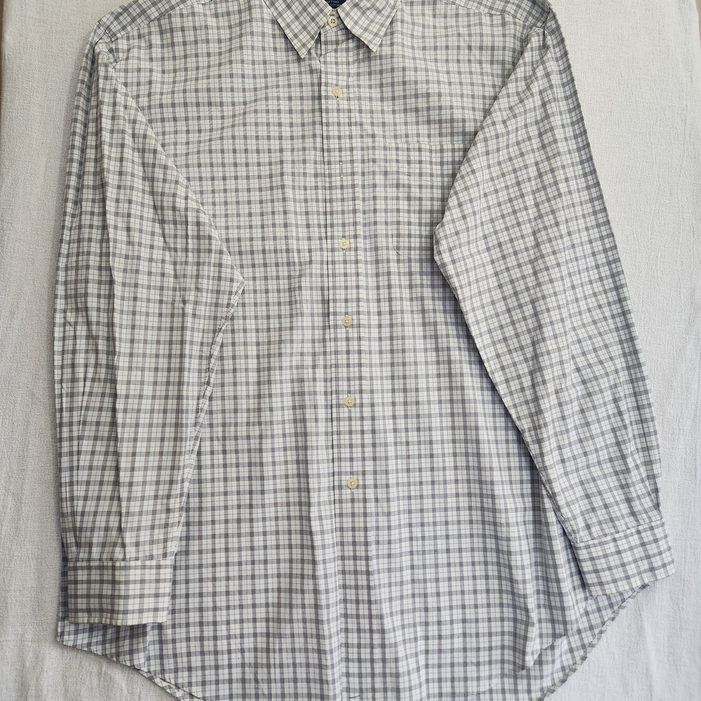 Polo Golf Ralph Lauren Men's Long Sleeve Button Down Shirt 100% Cotton Plaid L
